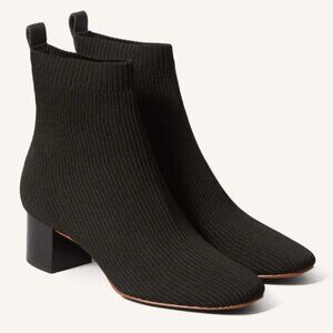 Everlane The Glove Boot Black Knit Ankle